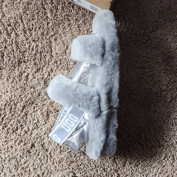 UGG oh yeah slipper slide fluff 10 grey - Picture 6 of 7